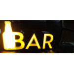 Kutu Harf Tabela Bar Tabelası iç mekan ışıklı tabela
